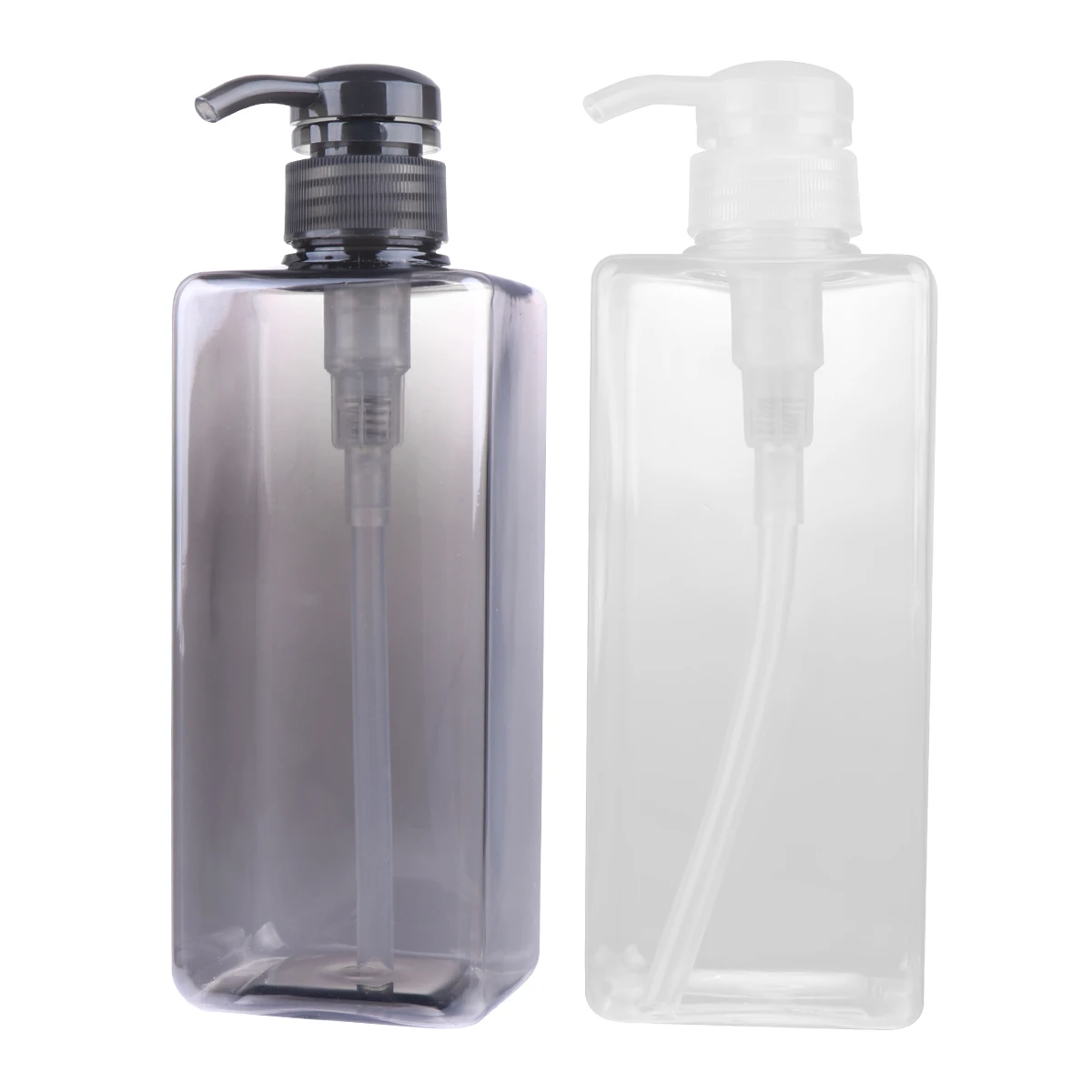

2 pcs 600Ml Refillable Travel Toiletry Containers Empty Shampoo Bottles Portable Pump Dispenser For Lotion Cream Conditioner