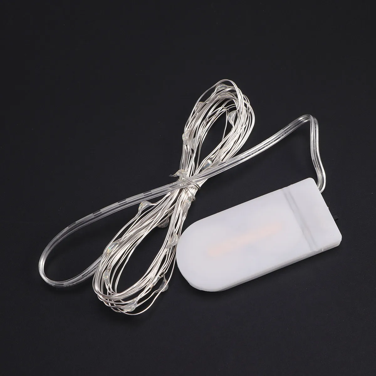 20Pcs Heart Shape LED Copper Wire String Lights 2 Meters Battery Powered Waterproof Fairy Lights Decoration Bedroom Patio Party