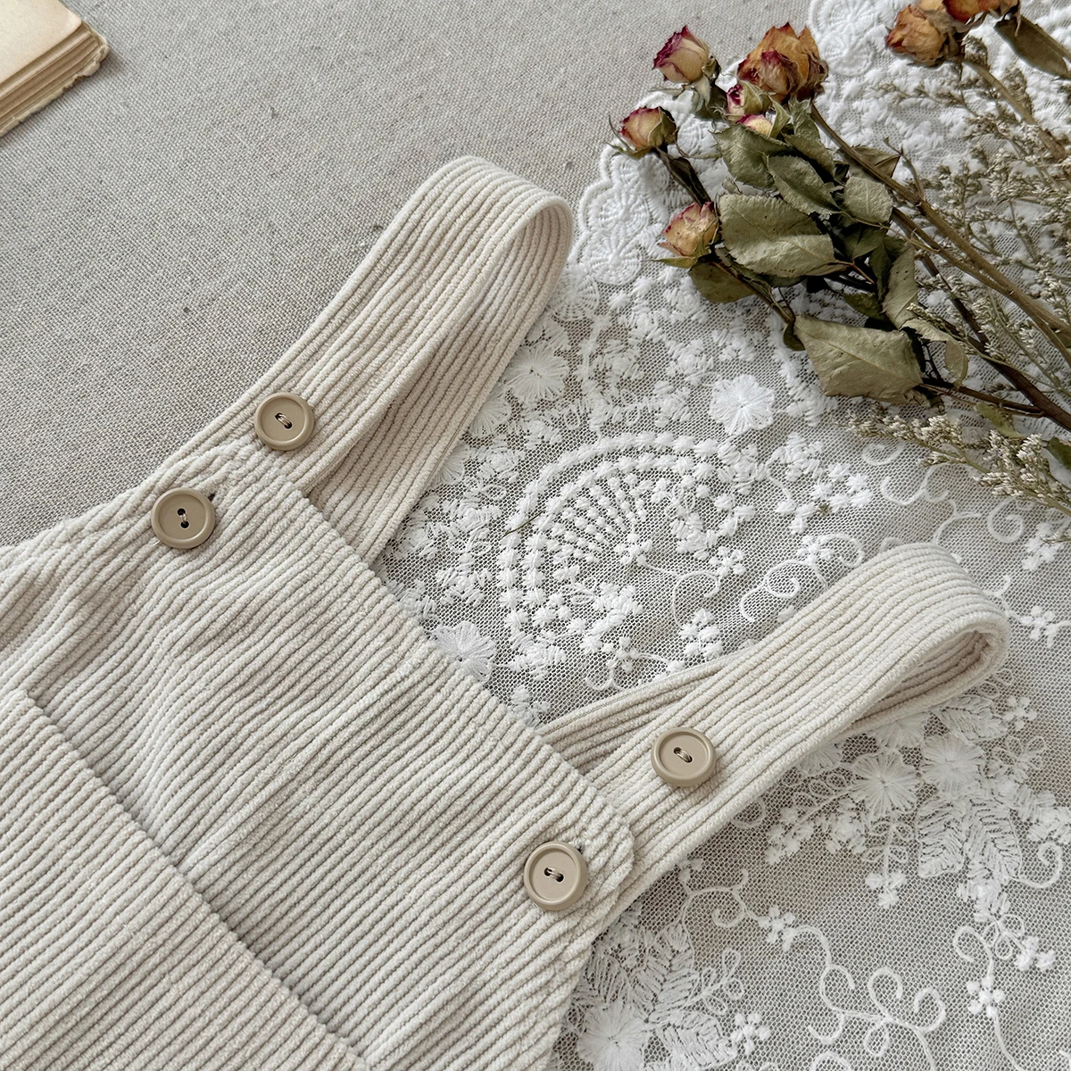 Baby Jungen Mädchen Overalls Kleinkinder Kleidung Kinder-Jumpsuit Säugling Denim-Latzhose 0-3 Jahre Frühling Herbst Einfarbige Overalls – Detail 9