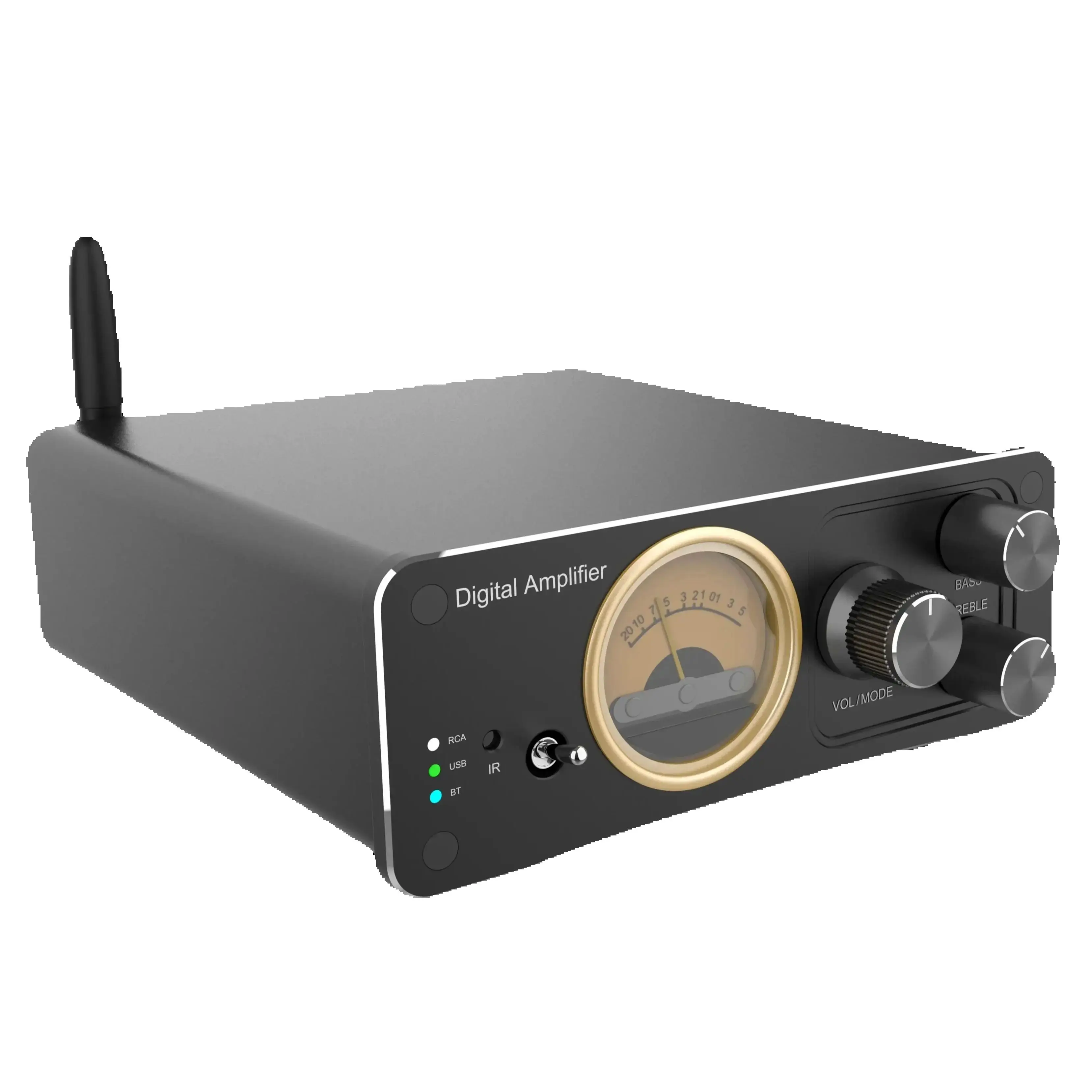 HiFi Bluetooth 2.1ch Digital Amplifier, TPA3255 350W and SA5532DR chip supports Bluetooth 5.3, RCA, USB input and Speaker, AUX,