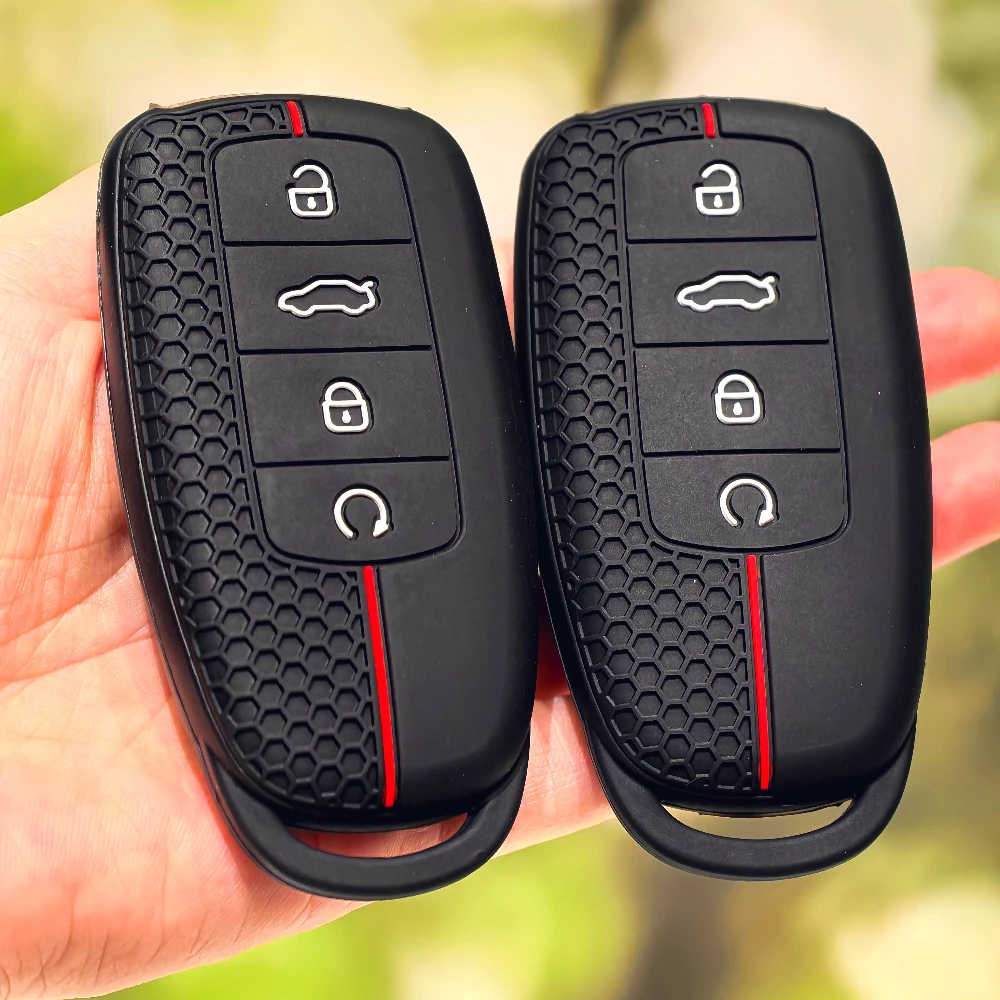 Silicone Car Key Case Cover For Chery Omoda C5 5 fx 7 Tiggo 8 PLUS 8 Pro 7 Pro Arrizo 5 PLUS 2021 2022 2023 Auto Accessories