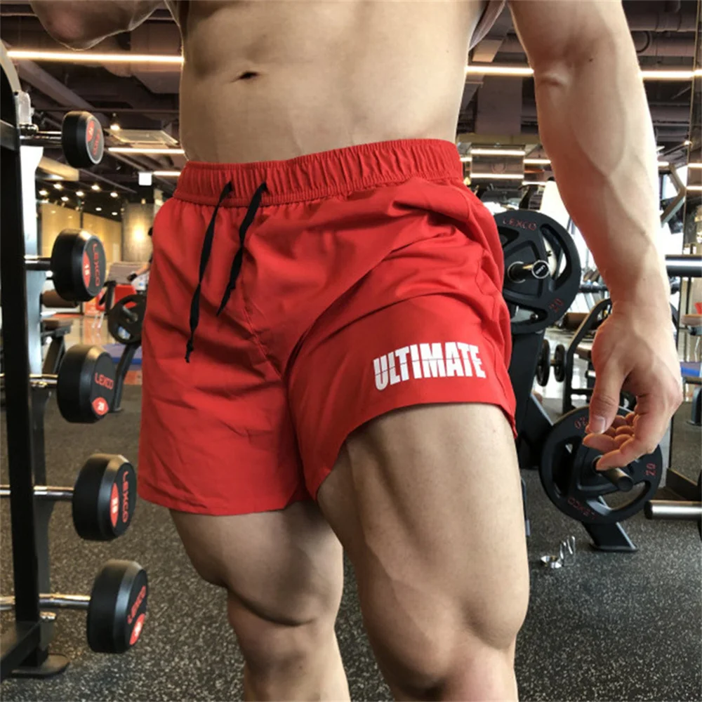 Summer Casual Shorts Men Bodybuilding Quick Dry Bermuda Gym Fitness Running Training Pants Male Beach Swim Trunks Sportswear