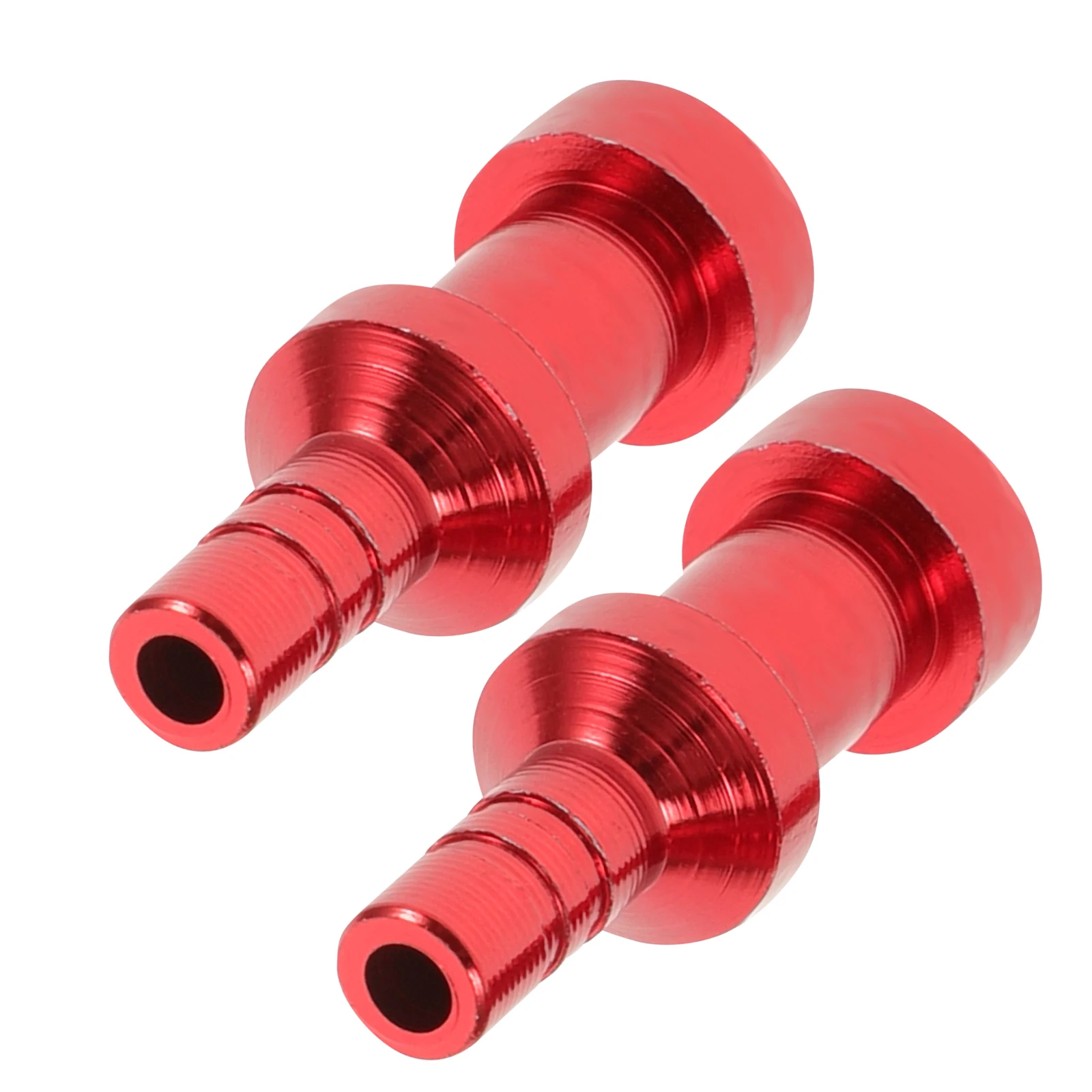 

2Pcs French Valve Inflator Nozzle Aluminum Alloy Bike Tubeless Tire Valve Caps Cycling Air Pump Adapter Durable Lightweight