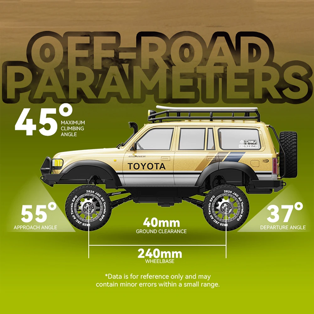 

LC80 1/12 RC Crawler 2.4G Full Scale 4WD Remote Control Climbing Off-road Car Hobby Grade Toys for Boys Christmas Gifts