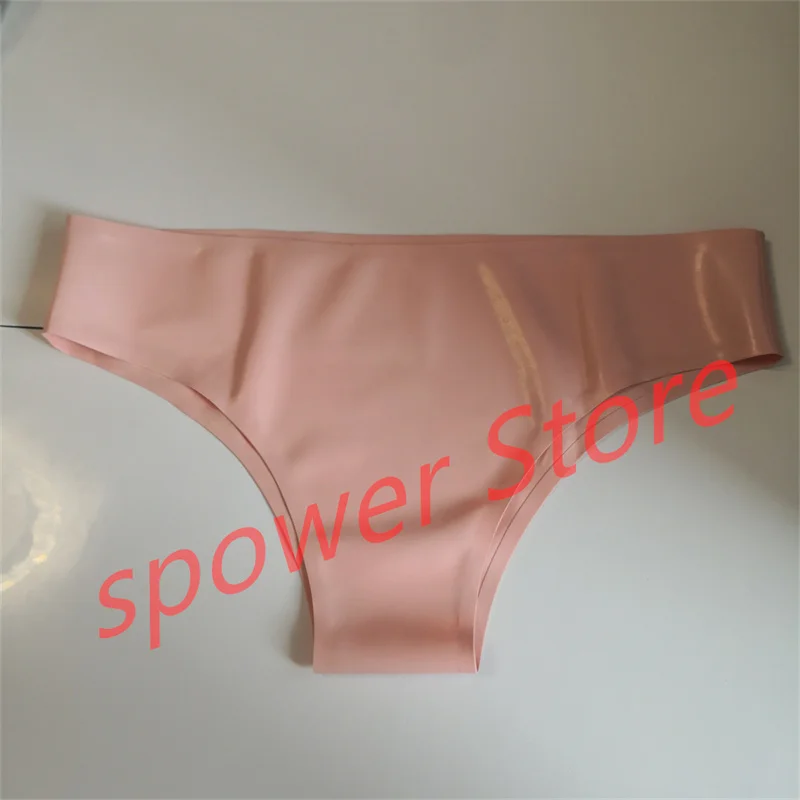 

Women Latex Briefs Flesh Color Panties Shorts Rubber Underwear