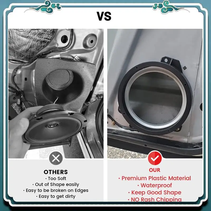 

Премиальный адаптер для передней двери, 6,5 дюйма для Subaru Forester Impreza Outback WRX/STI, разделительное кольцо для аудиодинамика, детали кронштейна