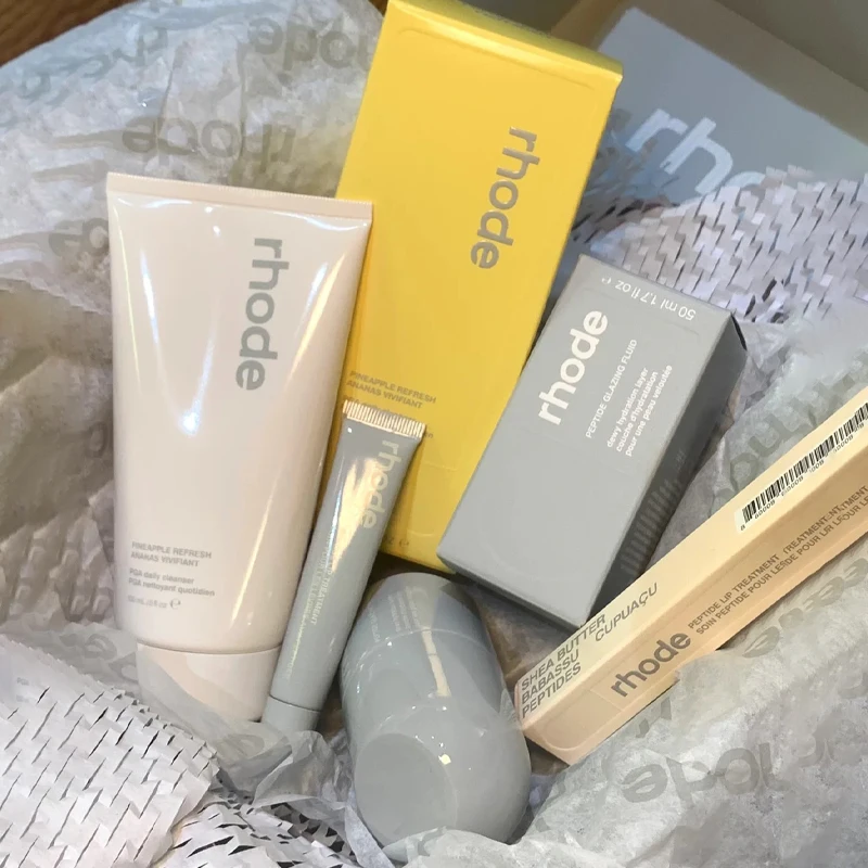 로데 코스메틱스 펩타이드 립 트리트먼트 뉴 레몬티니 립 글로스 블러셔 스킨케어 제품 페이스 크림 수납 가방 메이크업 거울