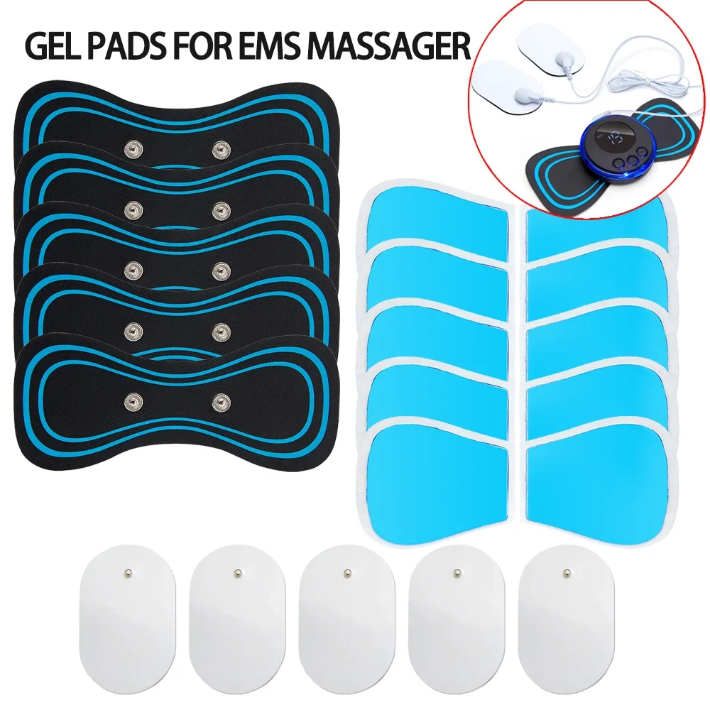 

Gel Pads for Ems Massager Neck Stretcher Patch Back Sticker Muscle Stimulation Pulse Patches Fitness Neck Body Pain Relief