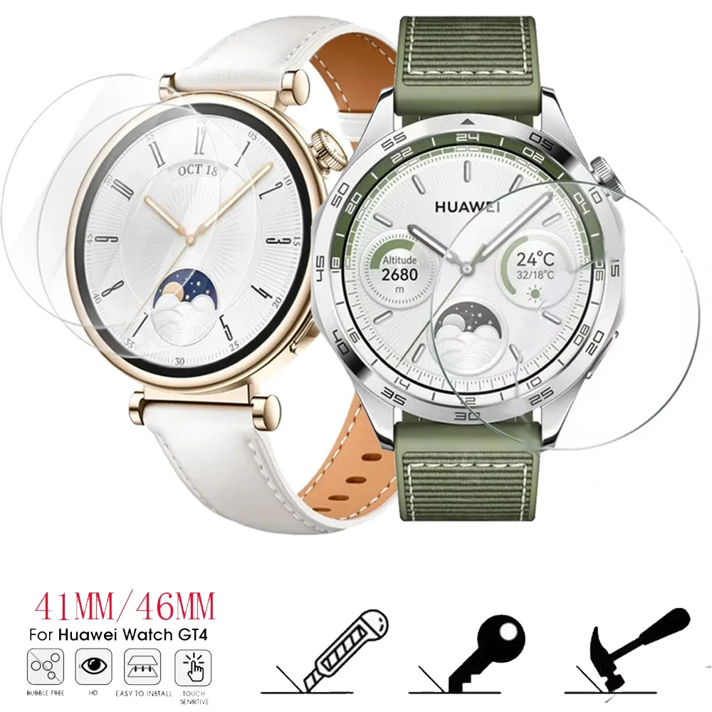 Gehärtetem Glas Für Huawei Uhr GT 4 46mm 41mm Screen Protector Anti-Scratch Glas Filme Für Huawei GT4 41mm 46mm Zubehör