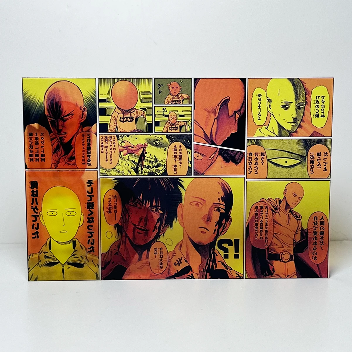 원펀맨 고투명 아크릴 사이타마 제노스 소닉 후부키 애니메이션 상품 선물 고화질 인쇄 오리지널