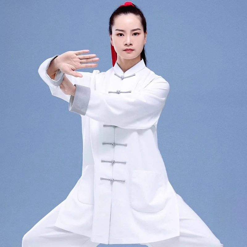 Lightweight Breathable Tai Chi Suit Spring Autumn Kung Fu Uniform Loose Fit Linen Blend Martial Arts Clothing Unisex