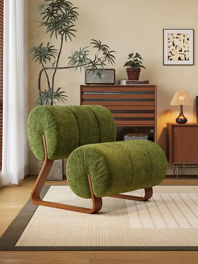 

Medieval Michelin Chair Home Bedroom Balcony Single Sofa Chair Living Room Lazy Leisure Sofa