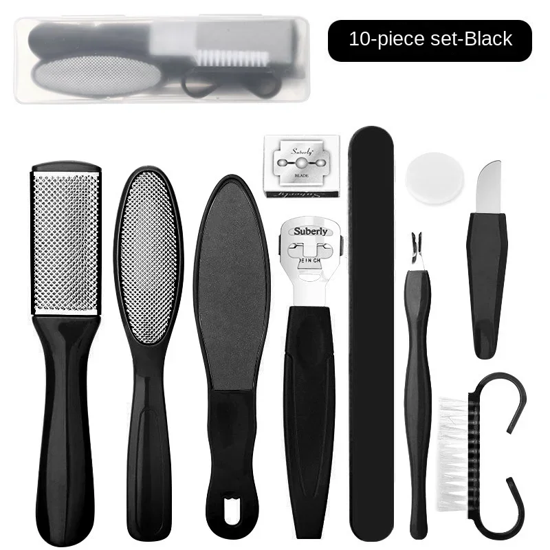 Kit per Pedicure professionale Set di strumenti per Pedicure professionale-raspa per piedi rimozione della pelle morta per la casa e il Set di strumenti per la cura del salone