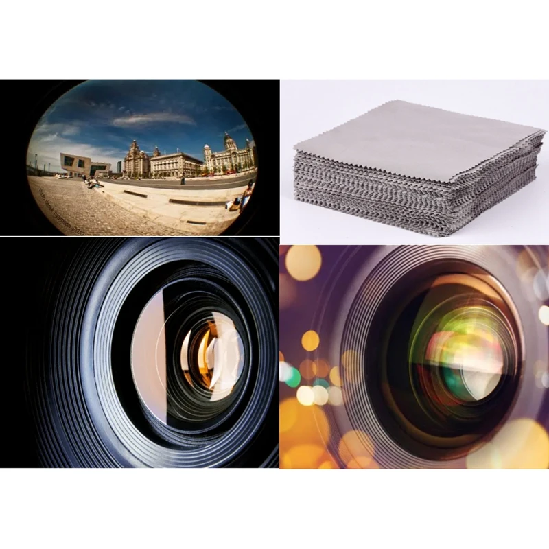 Pano de limpeza 13x13cm, 100pcs, para smartphone, laptop, pc, tv, câmera, óculos, óptica