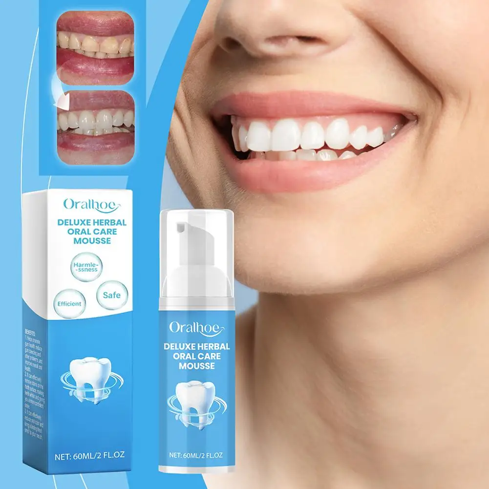 New 1PC High-end Toothpaste Teeth Cleaner Remove Stains Breath Hygiene Toothpaste Powder Oral Care Mousse Fresh Brightening R0J1