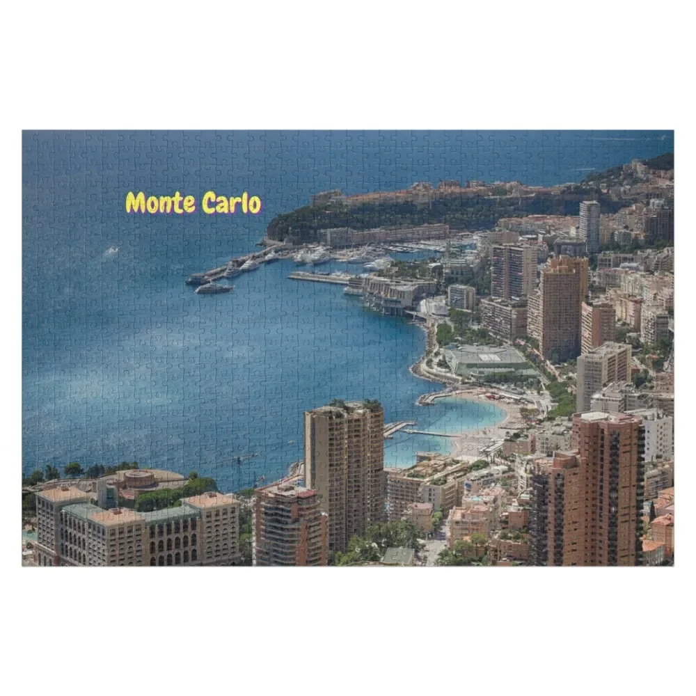 

Luxurious Monte Carlo Monaco Harbour View Jigsaw Puzzle Wooden Boxes Toys For Children Wooden Compositions For Children Puzzle