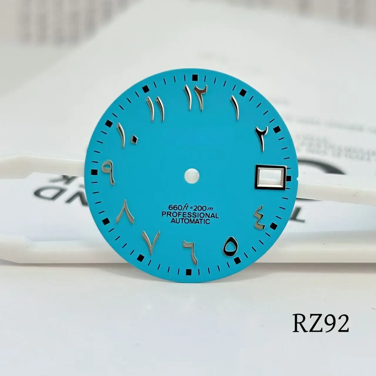 

28.5mm S logo Arabic numerals Single skylight dial Suitable nh35 nh36 Movement watch accessories no luminous men's Watch