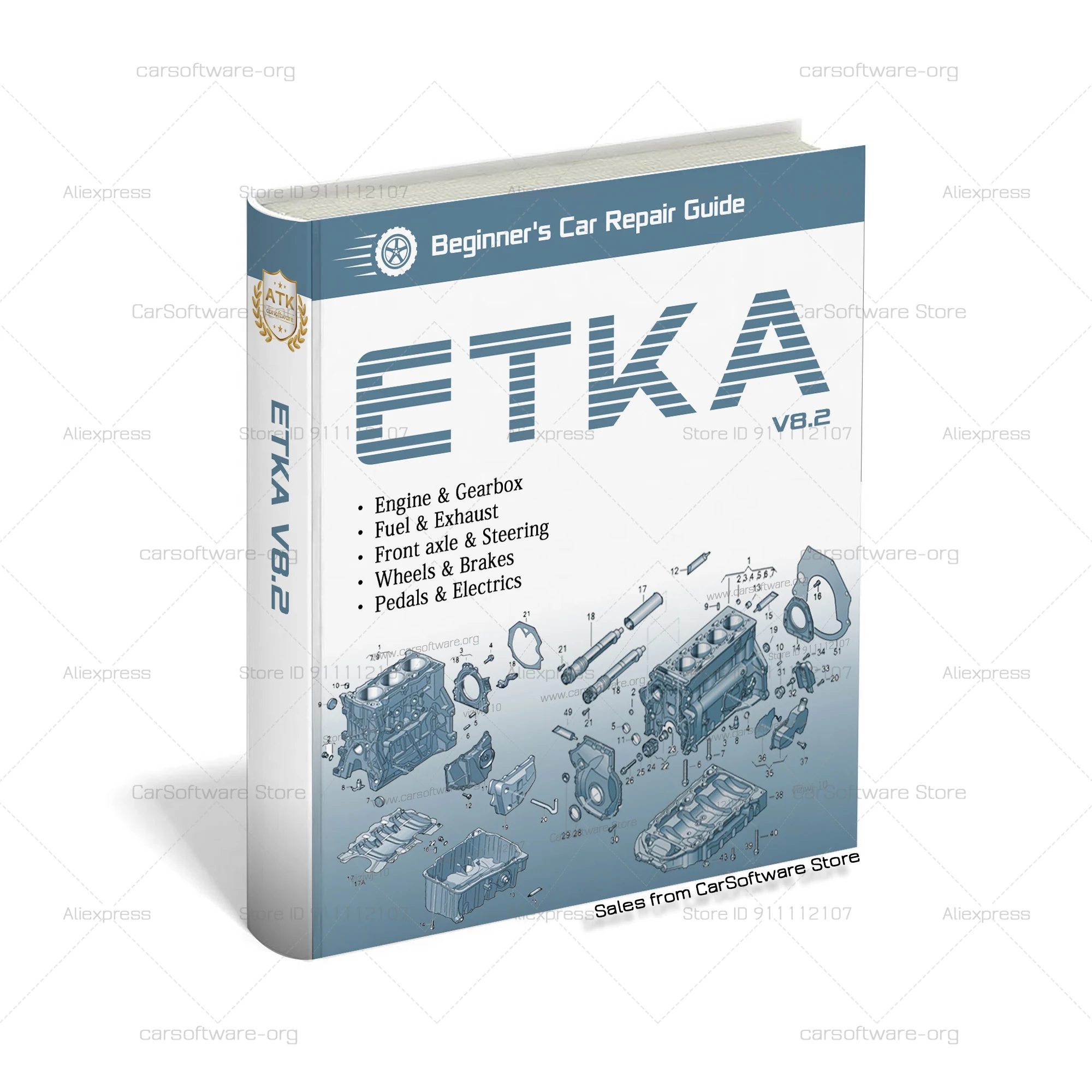 Каталог электронных запчастей до 2020 лет E T/K 8 .2 Hot для VW + AU DI + SE AT + SKO DA Поддержка автомобилей 2020 Групповые транспортные средства