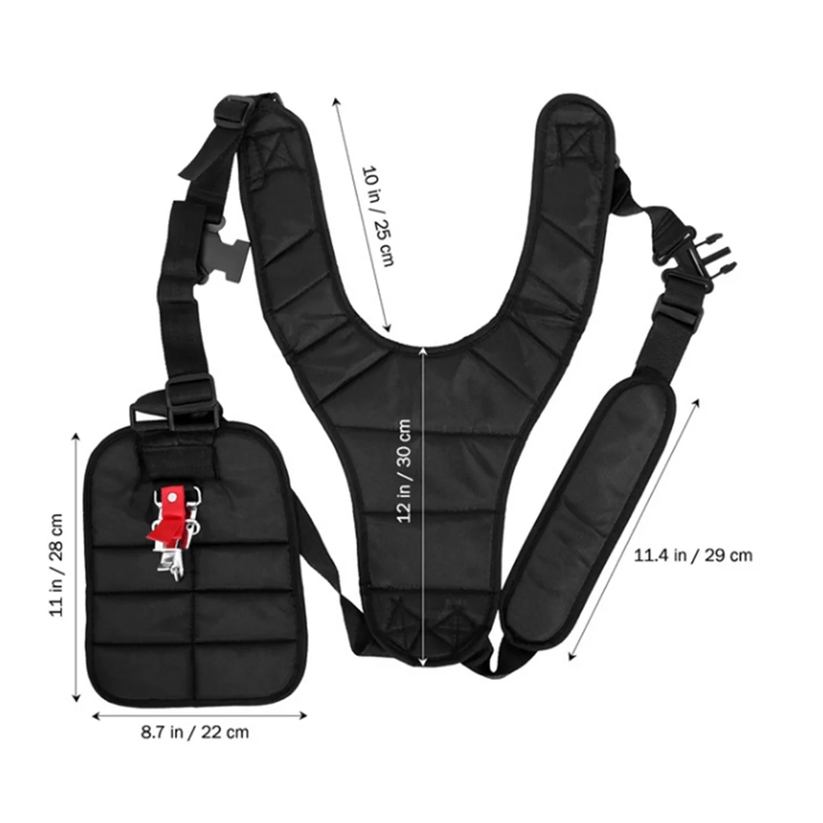 

AA85 Brushcutter Double Shoulder Strap Harness for Whipper Snipper Trimmers Shoulder Strap for Trimmer Harness Strap