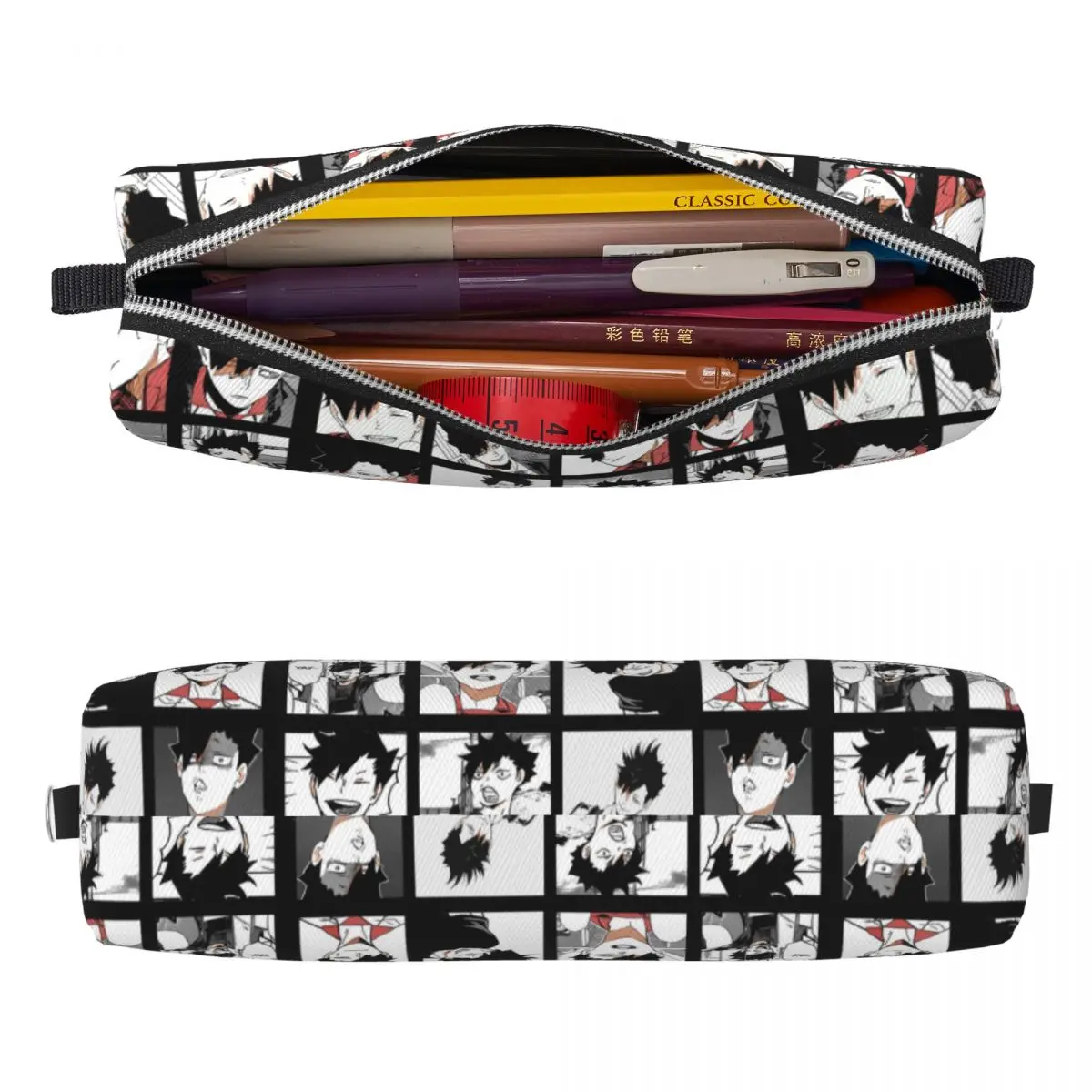 Kuroo Tetsurou Haikyuu مقلمة انمي ياباني الكرة الطائرة مقلمة حامل قلم لفتاة صبي حقائب الطلاب الهدايا المدرسية