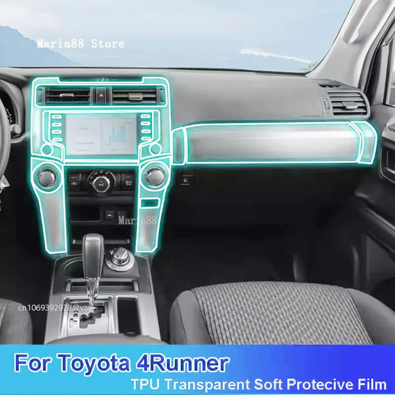 

Ремонтная автомобильная наклейка против царапин для Toyota 4Runner (2022-2023) салон автомобиля, центральная консоль, прозрачная защитная пленка из ТПУ
