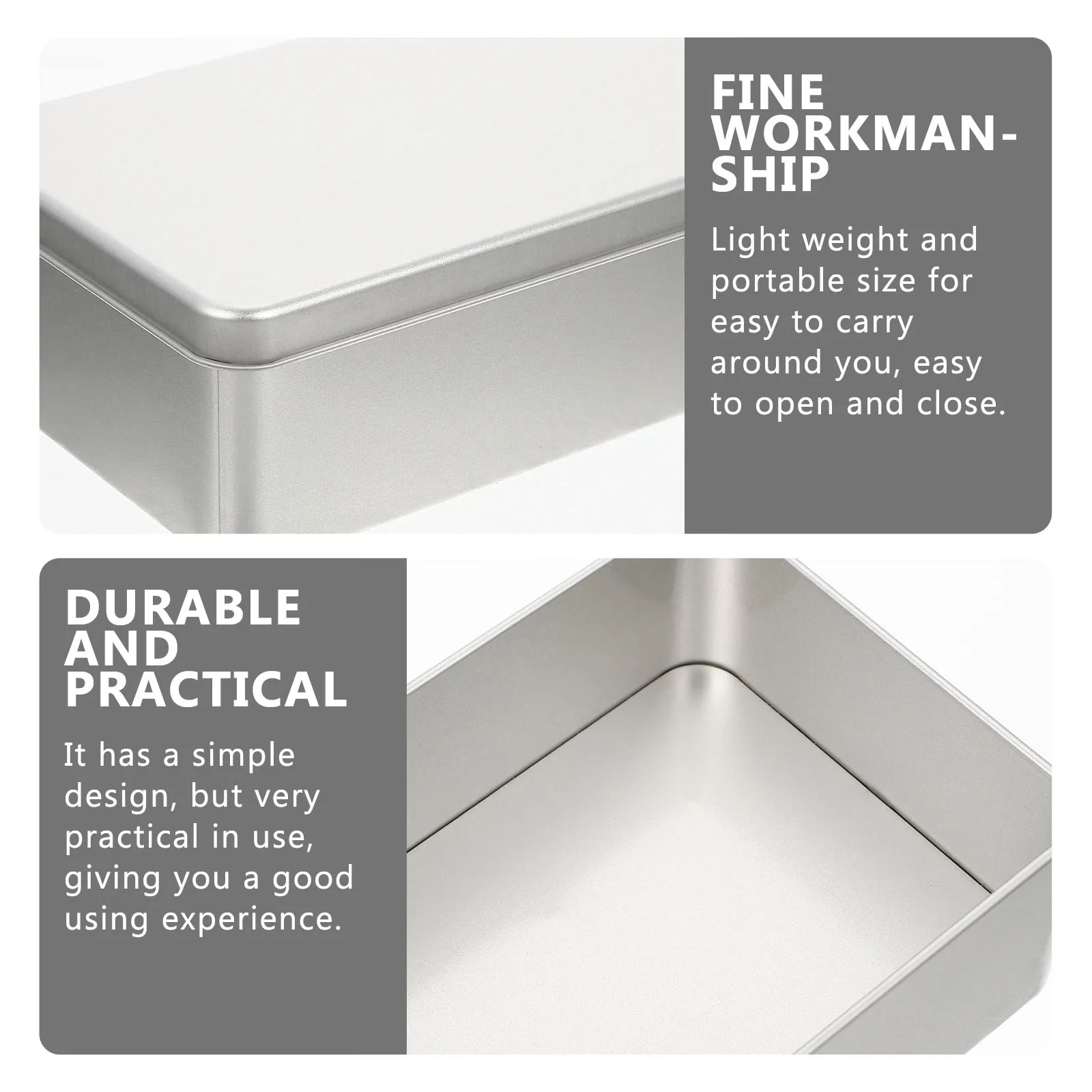 

2pcs Tiramisu Packaging Box Cookie Storage Bakery Jar Tinplate Travel Containers Lightweight Durable Reusable Snack Boxes Gift