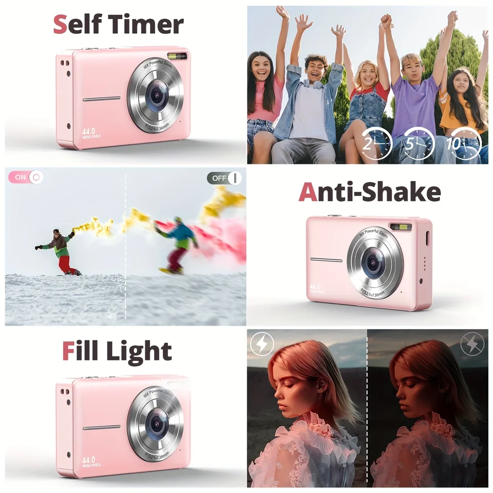 CAMERA DC403 デジカメ フルセット 極美品 a4000 DC403 44MP HD Digital Camera 16X Digital Zoom Cameras Support For