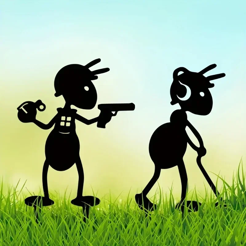 في الهواء الطلق حديقة النمل المعدنية ، حديقة الحلي ، ساحة الفن ، حصص الحديقة الخلفية ، الديكور البستنة