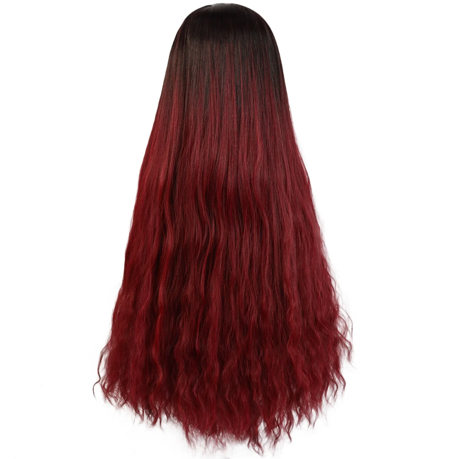 Parrucca cosplay Guardiani della Galassia Gamora Capelli sintetici rosso vino