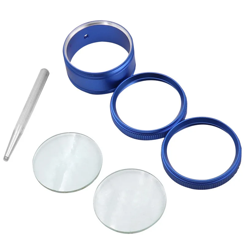 35X Handheld Magnifying Glass With Metal Sleeve for Jewelry Diamond Antique Stamp Identification Portable Magnifier Loupe