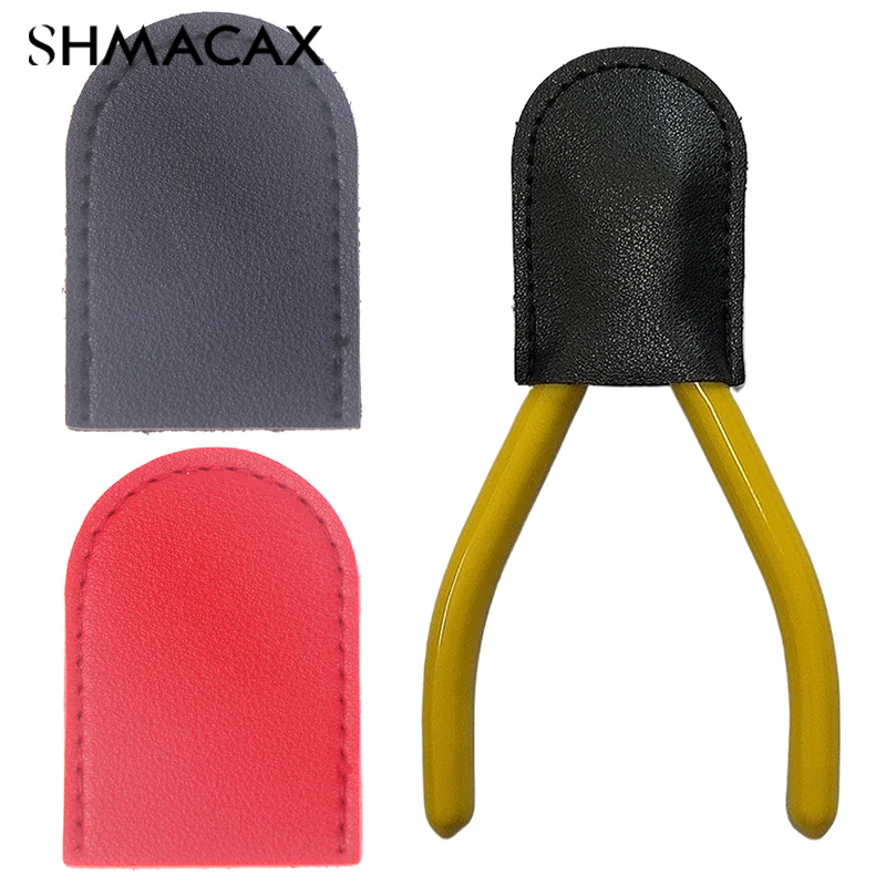 1PC PU Nipper Protective Cover Scissors Sheath Safety Leather Cover Protector Pedicure Manicure Tools Dead Skin Tweezers Cap