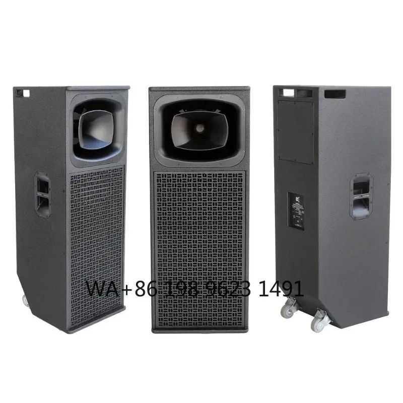 Three-Way Bi-Amp Full Range Plywood Speaker Professional Stage Live Performance Sound System