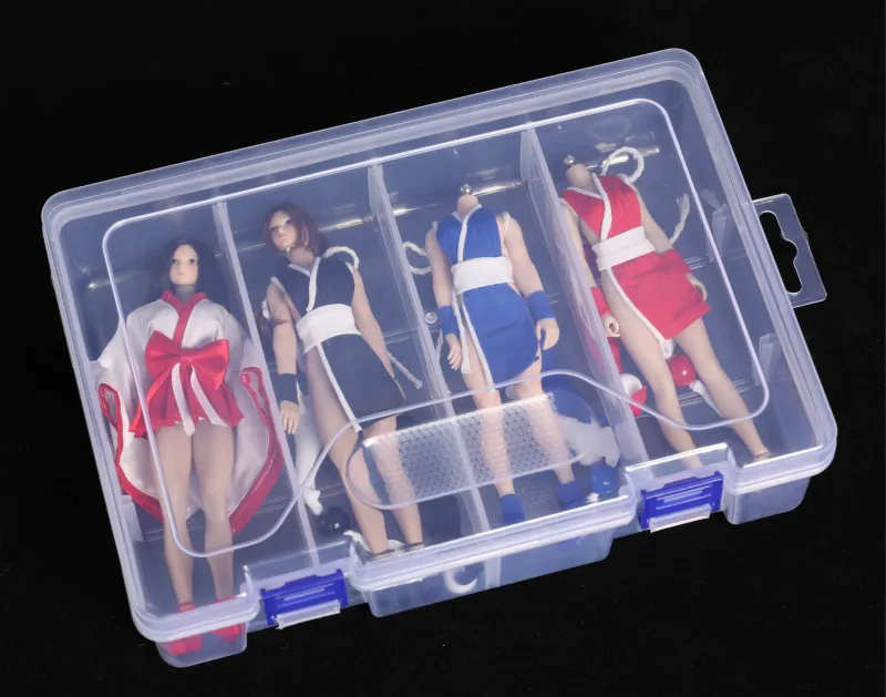 1/12 Scale Showcase Dustproof Display Case Action Figures Collectibles Empty Storage Box Maintenance Box fit 6