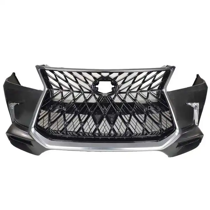 

Bumper Sport Design for Lexus LX570 Update Body Kit Front Rear Bumper Bumper Assembly with Grille Upgrade Facelift