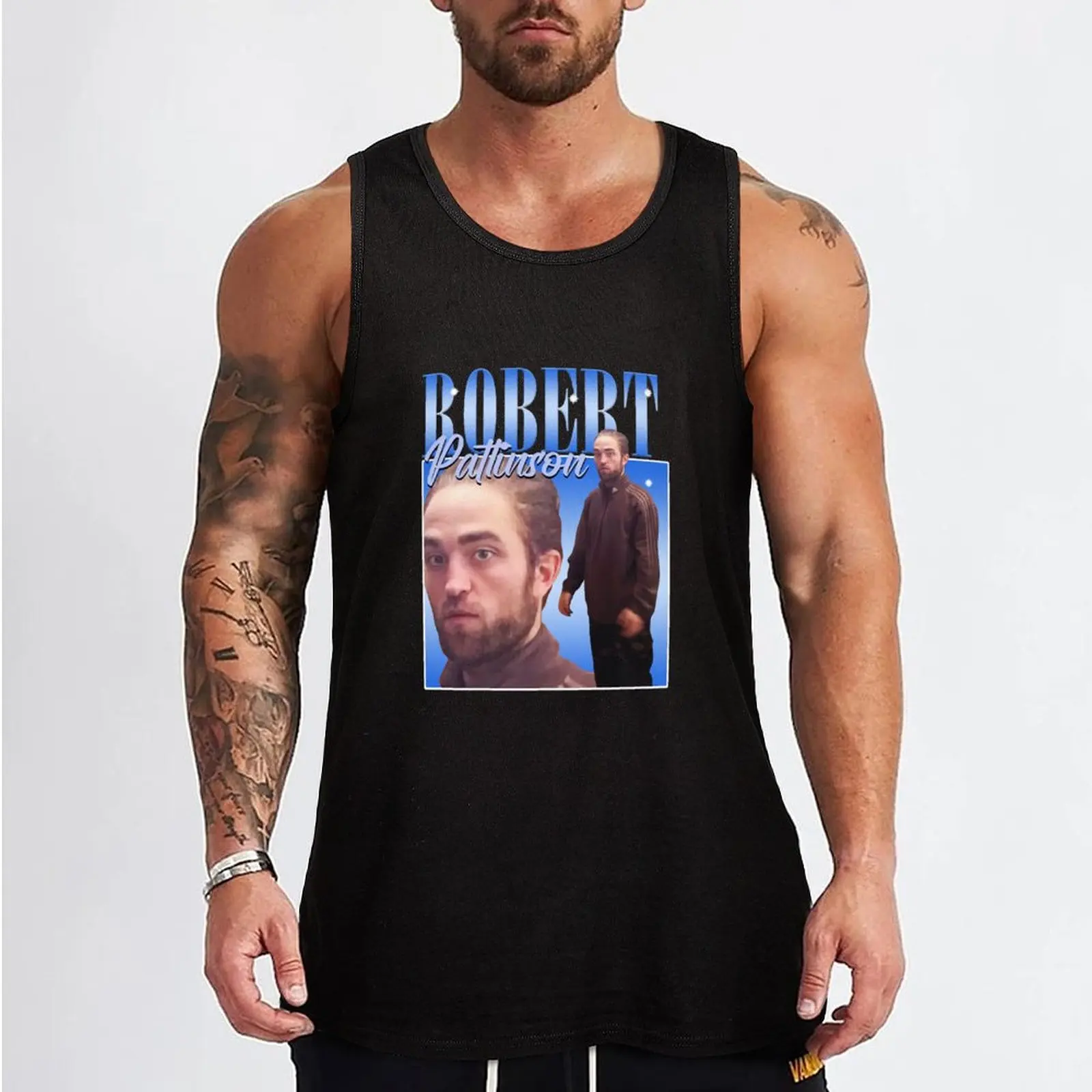 Robert Pattinson Standing Meme Tank Top t-shirt for man T-shirt sports