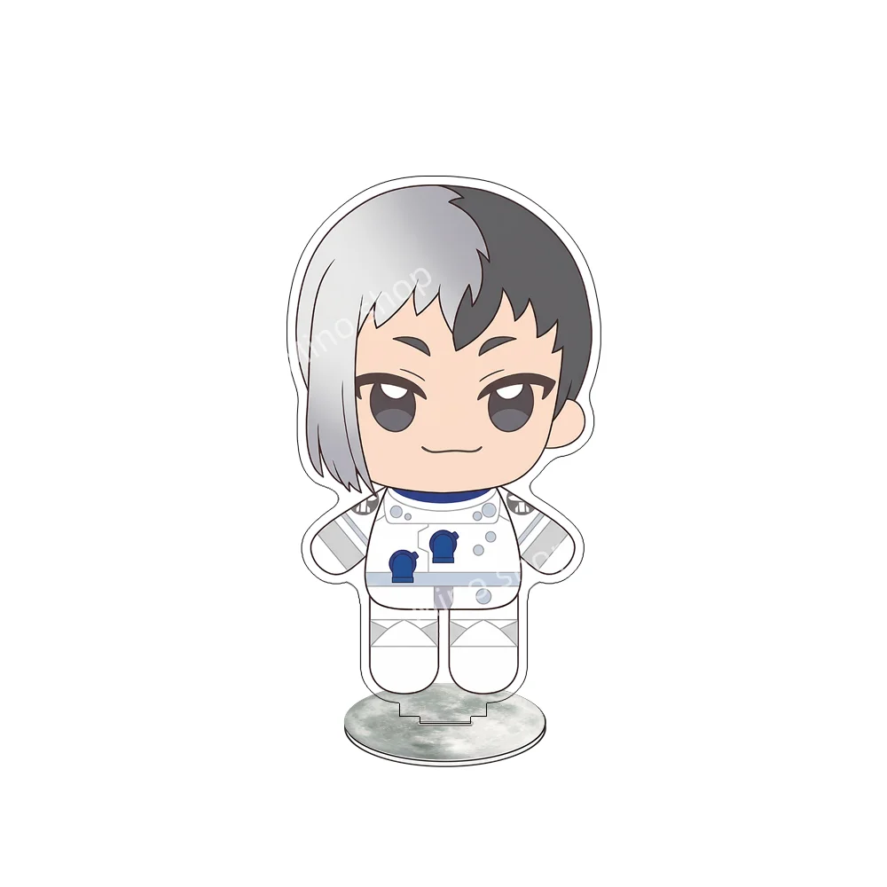 Dr. Stone ROAD TO THE MOON Astronaut Ver cute cartoon Senku Xeno Stanley Double Sided Acrylic Stand keychain Desk Decor gifts