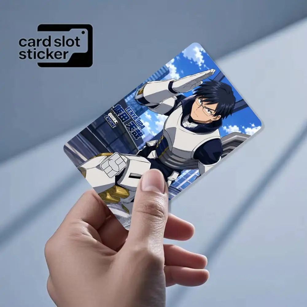 Cartoon Tenya Iida Ingenium  Credit Card HD Stickers Game Card Decal Small Chip Waterproof Sticker Gift