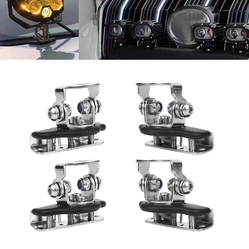Soporte para faro de coche, abrazadera de barra de luz LED de trabajo, soporte de montaje para todoterreno, 4x4