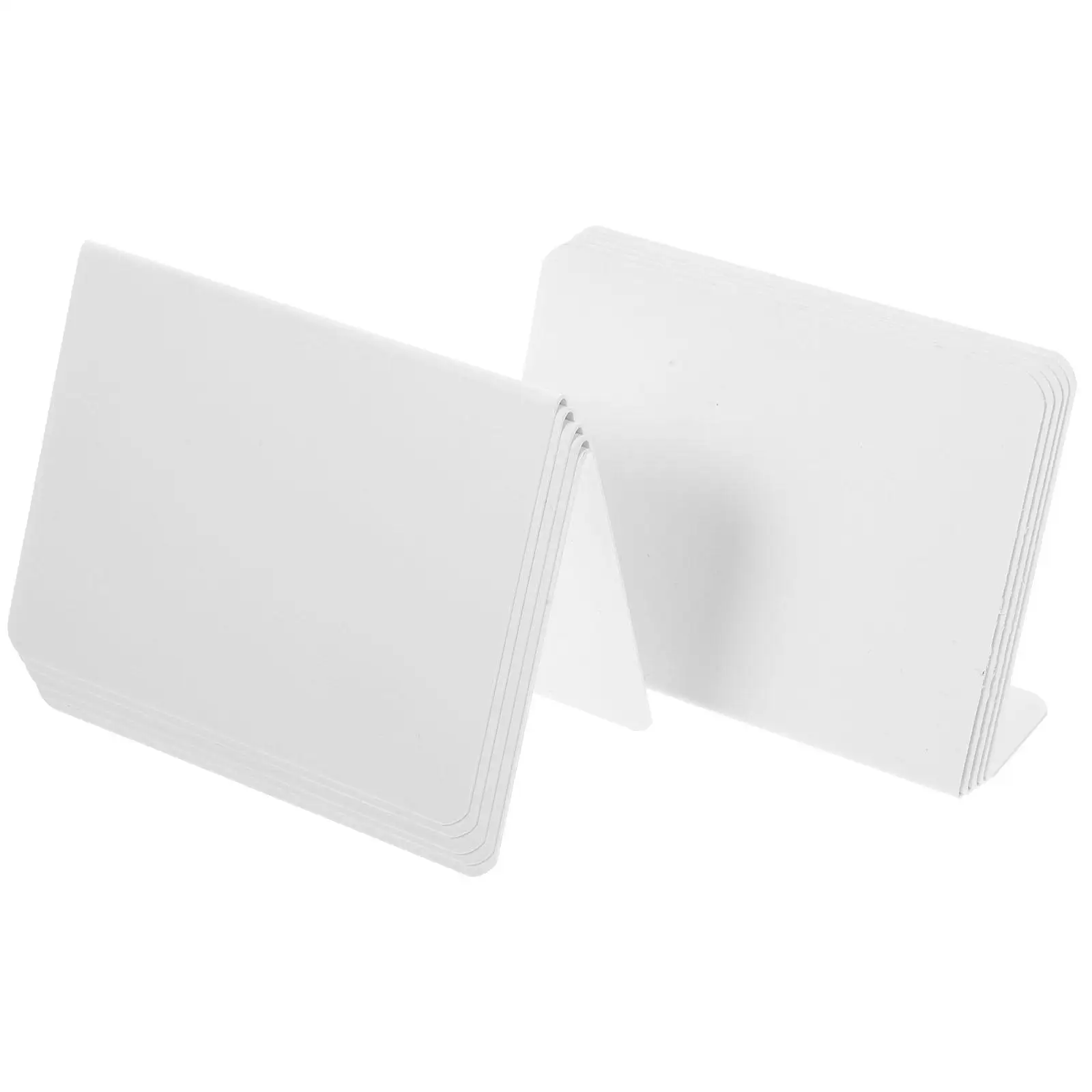 

10Pcs Acrylic Number Signs V&L Shape Decoration Reusable Dry Erase Boards Desk Name Plate Banquet Accessories