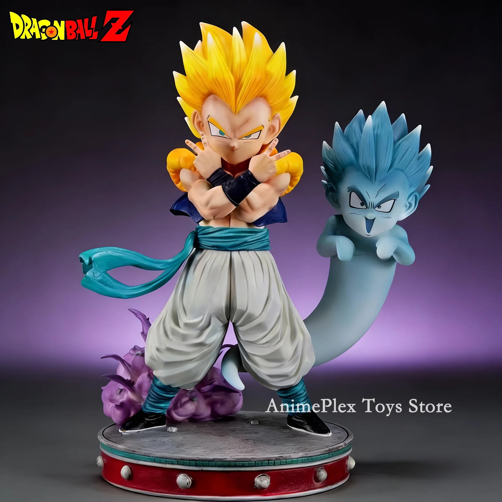 

Фигурка аниме-персонажа Готенкс из Dragon Ball, 24 см/9,45 дюйма, статуэтка из ПВХ, настольное украшение, коллекционная модель, игрушка, подарок