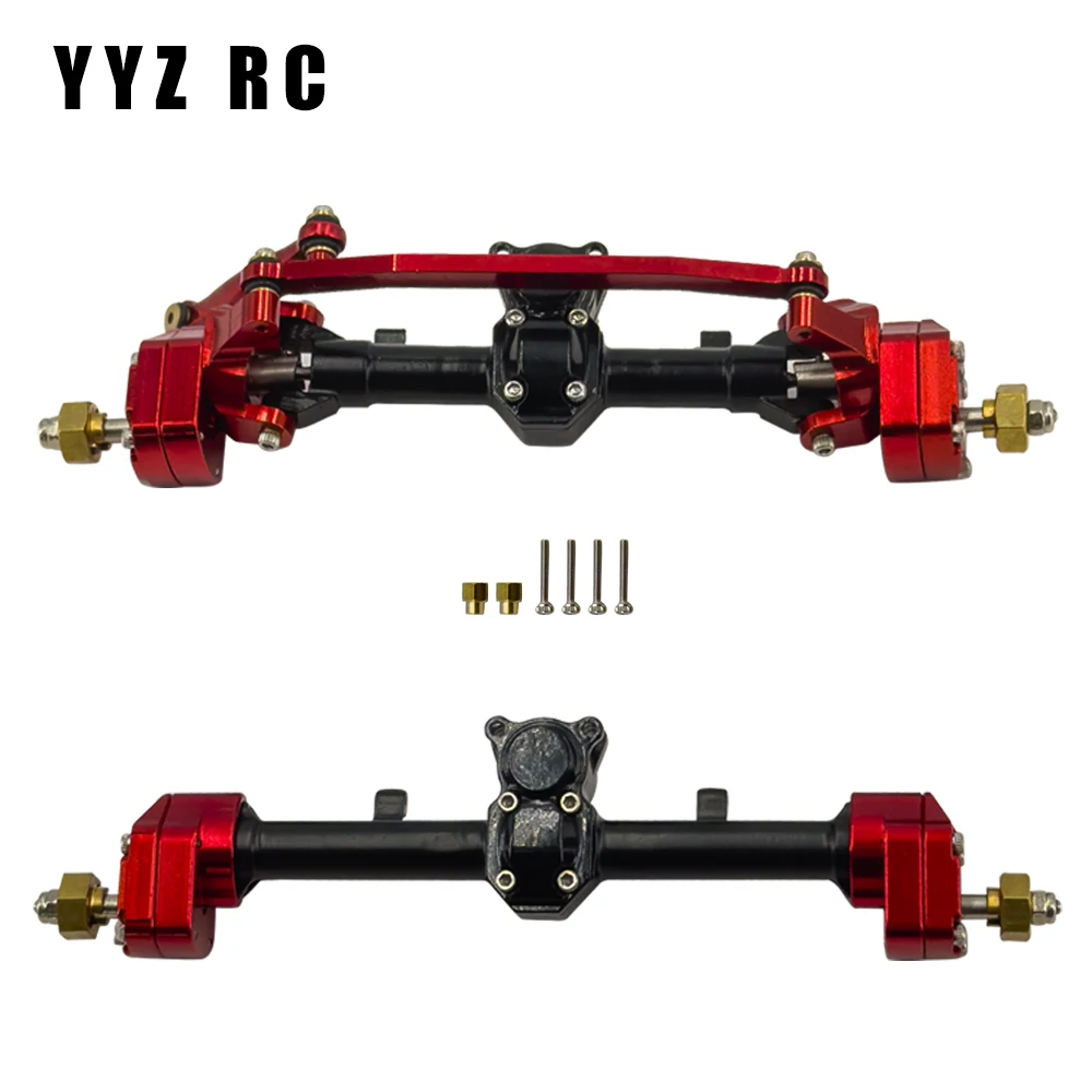 Axial Scx24 Upgrades Parts Portal Axles Front and Rear Metal Aluminum Accessories Extended For Gladiator Jlu Crawler 6x6 4mm Car