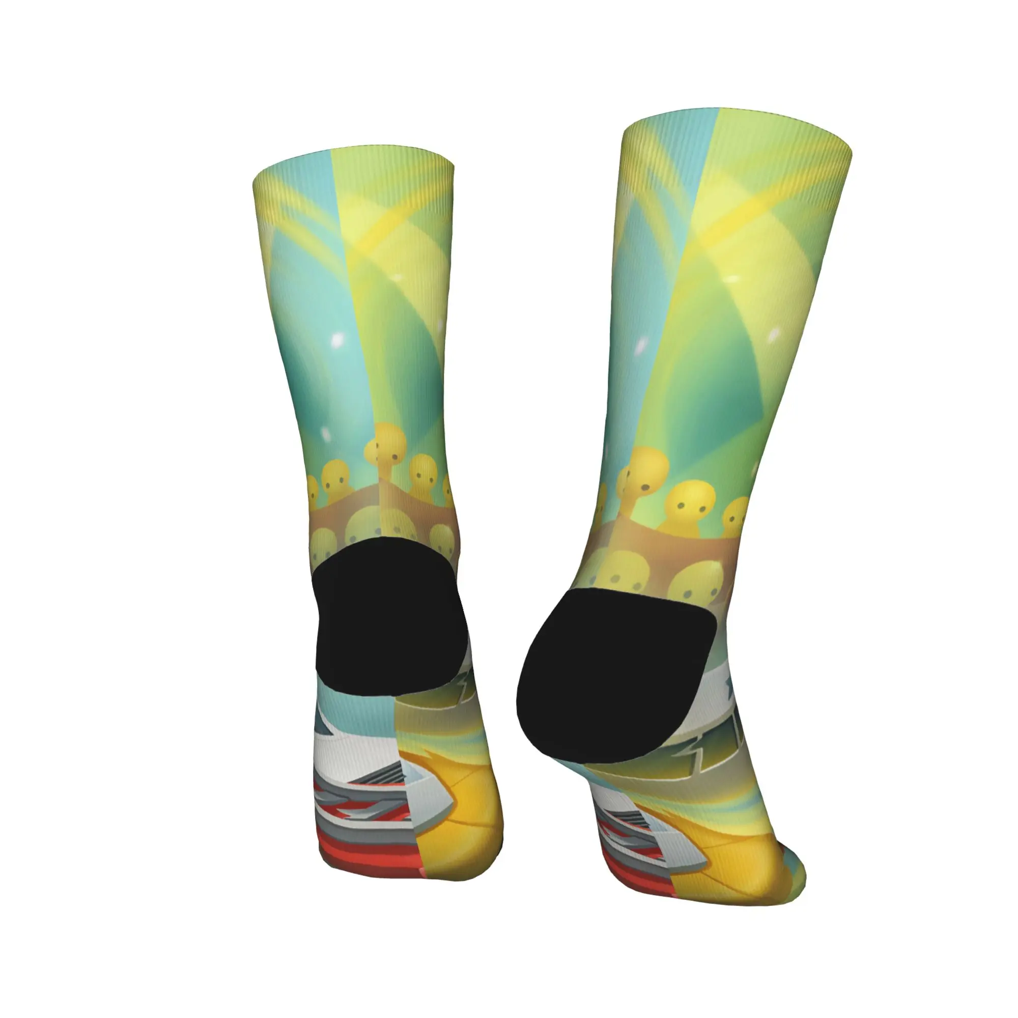 W-Wobbly L-Life Online Game Meias Padrão Moda Meias Primavera Meias Antiderrapantes Homens Ao Ar Livre Meias Macias Quentes