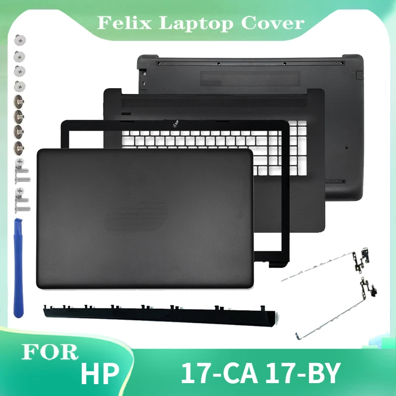 For HP 17-CA 17-BY LCD Back Cover Front Bezel Palmrest Upper Case Bottom Case Hinges Cover Black L22506-001