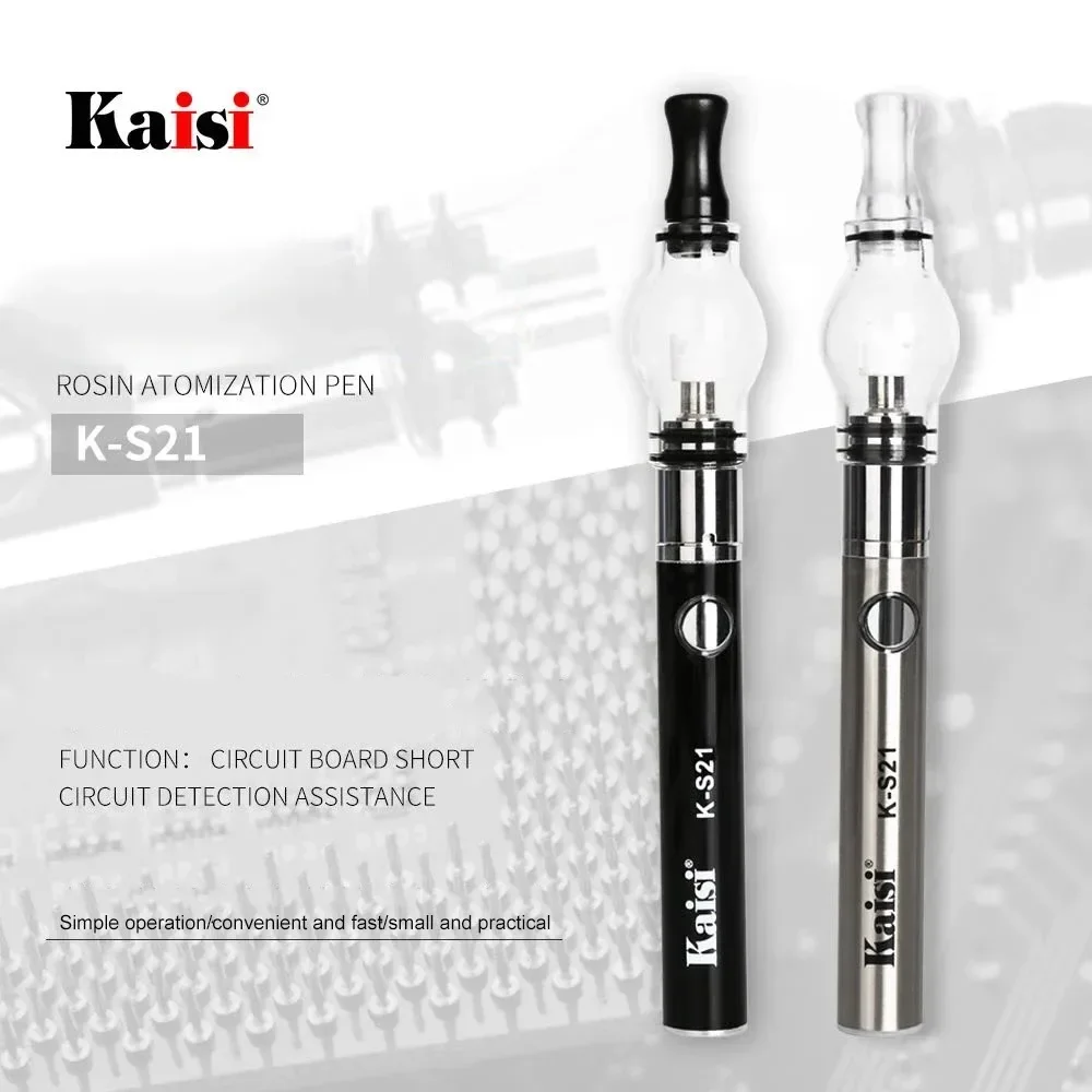 KAISI K-S21 Rosin Atomizer for Phone Repair No Need Soldering Iron Motherboard IC Short Circuit Detector Rosin Pen Phone Repair