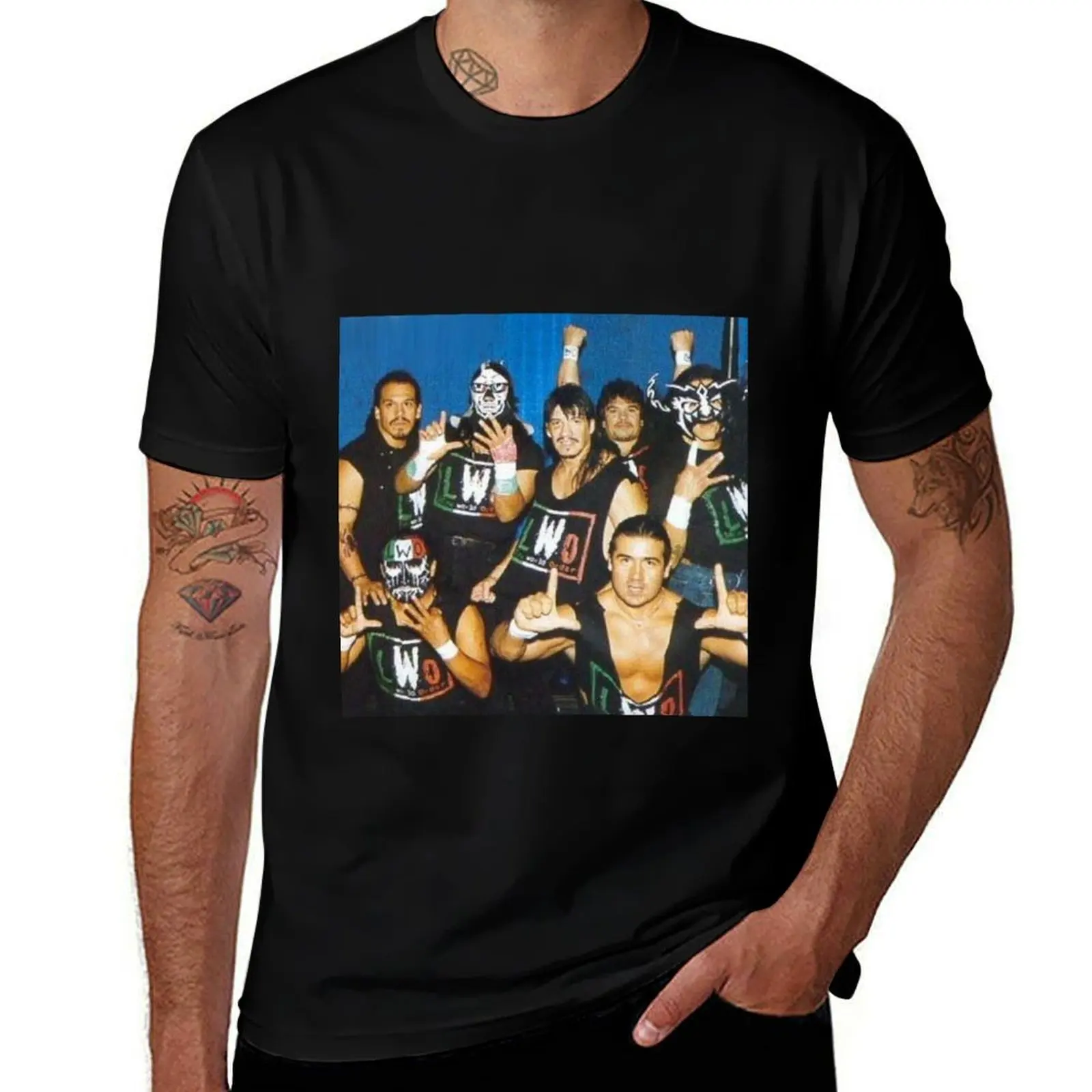

LWO – Latino World Order (WCW Classic Wrestling Photo) T-Shirt Casual Basic Short Sleeve T-Shirt