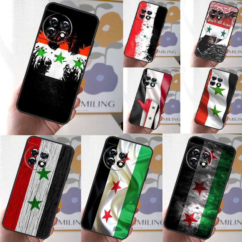 Syria Syrian Flag Case For OnePlus 12 11 9 10 Pro 10R 8T 10T 12R OnePlus Nord CE 3 2 Lite N30 N20 N10 Cover