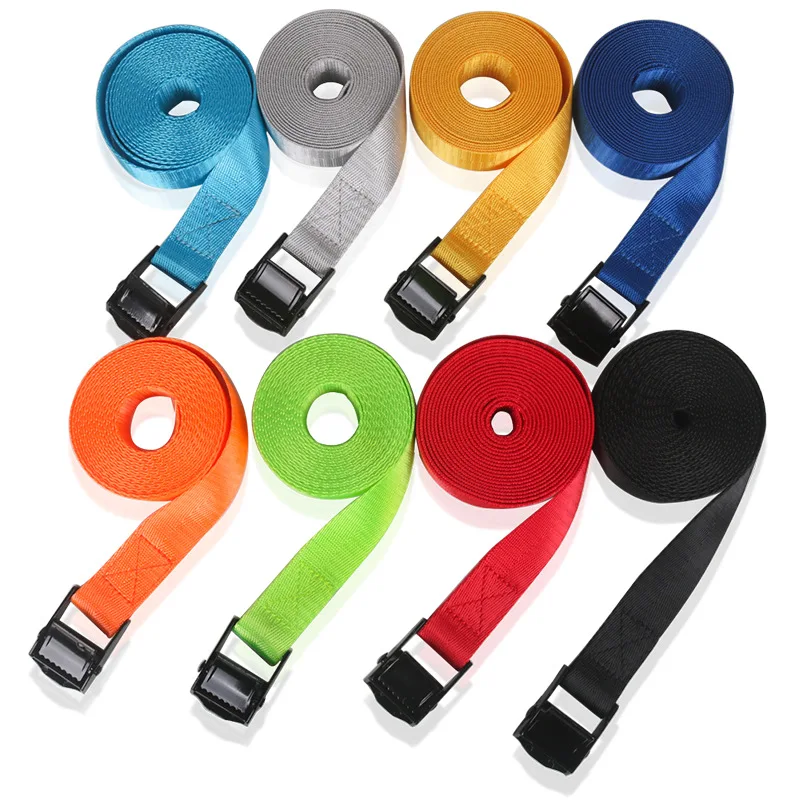 1 inch Tie Down Straps Length Customizable Multi Color Available - Suitable for Car Cargo Bike Motorcycle Canoe etc 1 meter