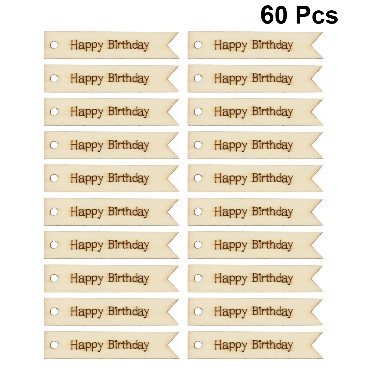 

60pcs Letter Wooden Cutouts Birthday Stickers Backdrop Diy Crafts Photo Props Christmas naments Holiday Decor Sewing