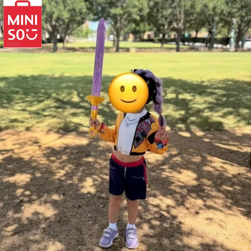 

Rumi Sword Kpop Demons Hunter Cosplay Costume Accessories Arms Weaponns Long Sword Purple Sword Halloween Carnival Suit Props