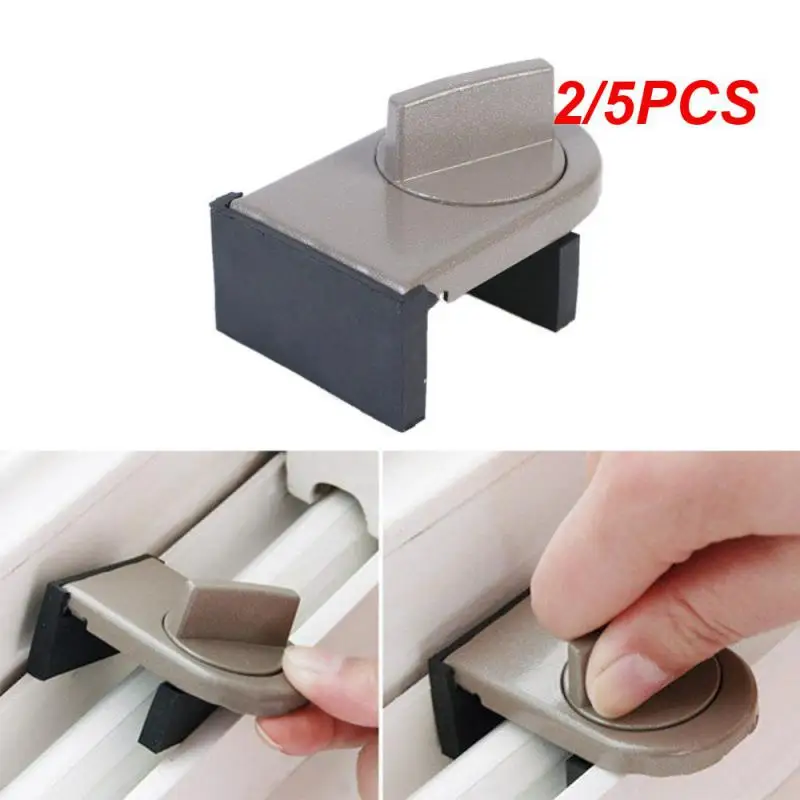 2/5PCS Sliding Sash Stopper Cabinet Locks Straps Doors Security Anti-theft Lock Window Sliding Door Baby Kids Child Safety Doors
